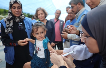 Lors de la première phase de la campagne plus de 187000 enfants ont été vaccinés
Foto: UNICEF